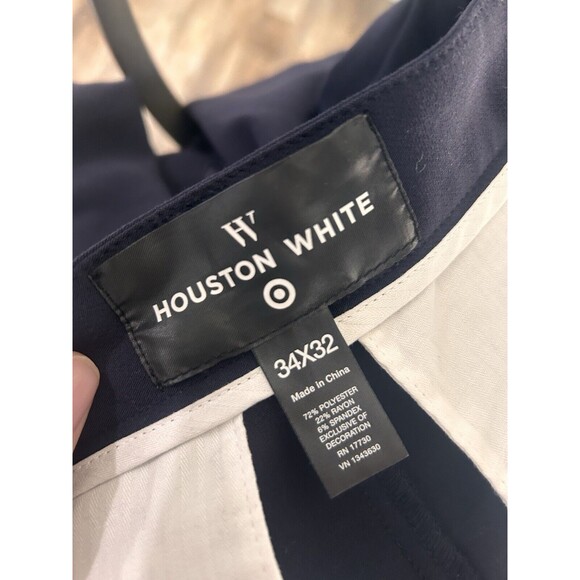 Houston White Target Calvary Twill Athletic Jogger Pants Navy Blue Size 34 x 32 - Picture 2 of 7